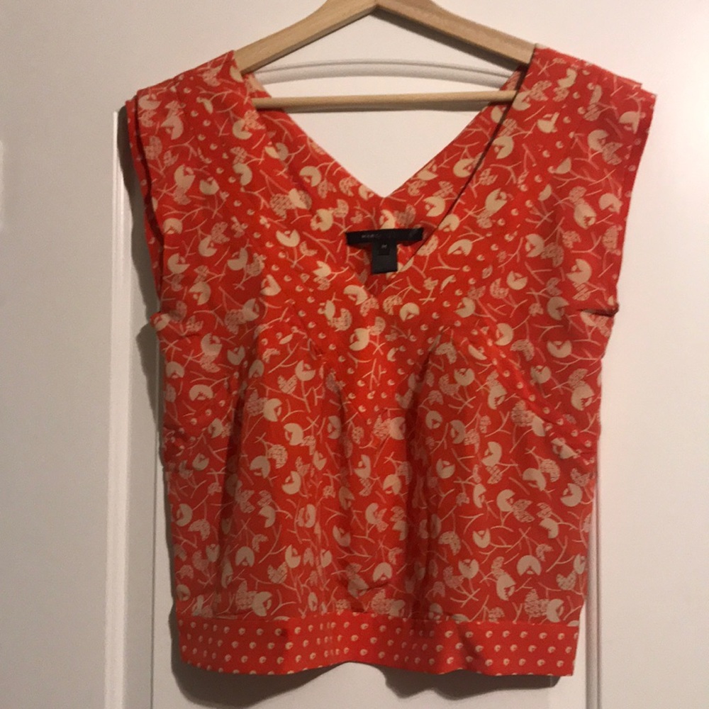 Marc jacobs 100% silk fun top for spring! Sz M
